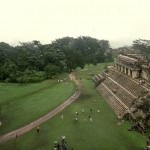 View of El Palacio (The Palace). Palenque